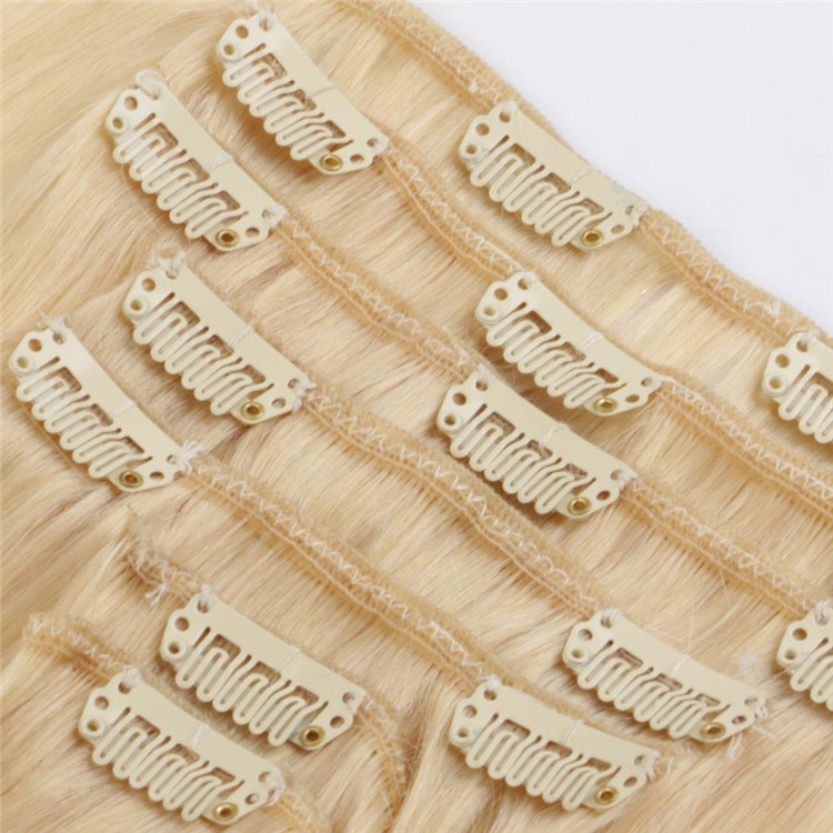 China remy human clip in hair extension manufacturers QM122